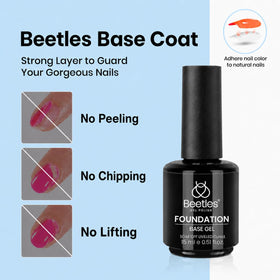 beetles Base Coat 15ml bottle front view