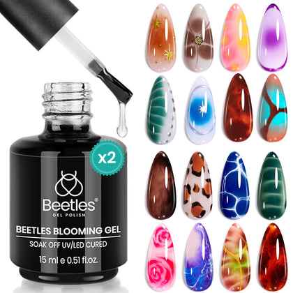 beetles Blooming Gel 2Pcs set front view with packaging