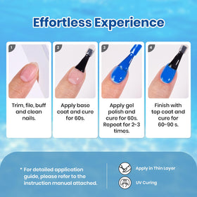 beetles Blue Gel Nail Polish f986 pastel blue