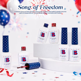 beetles blue gel polish from the 4th of July set