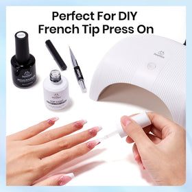beetles Builder Gel and Glossy Top Coat set with brush