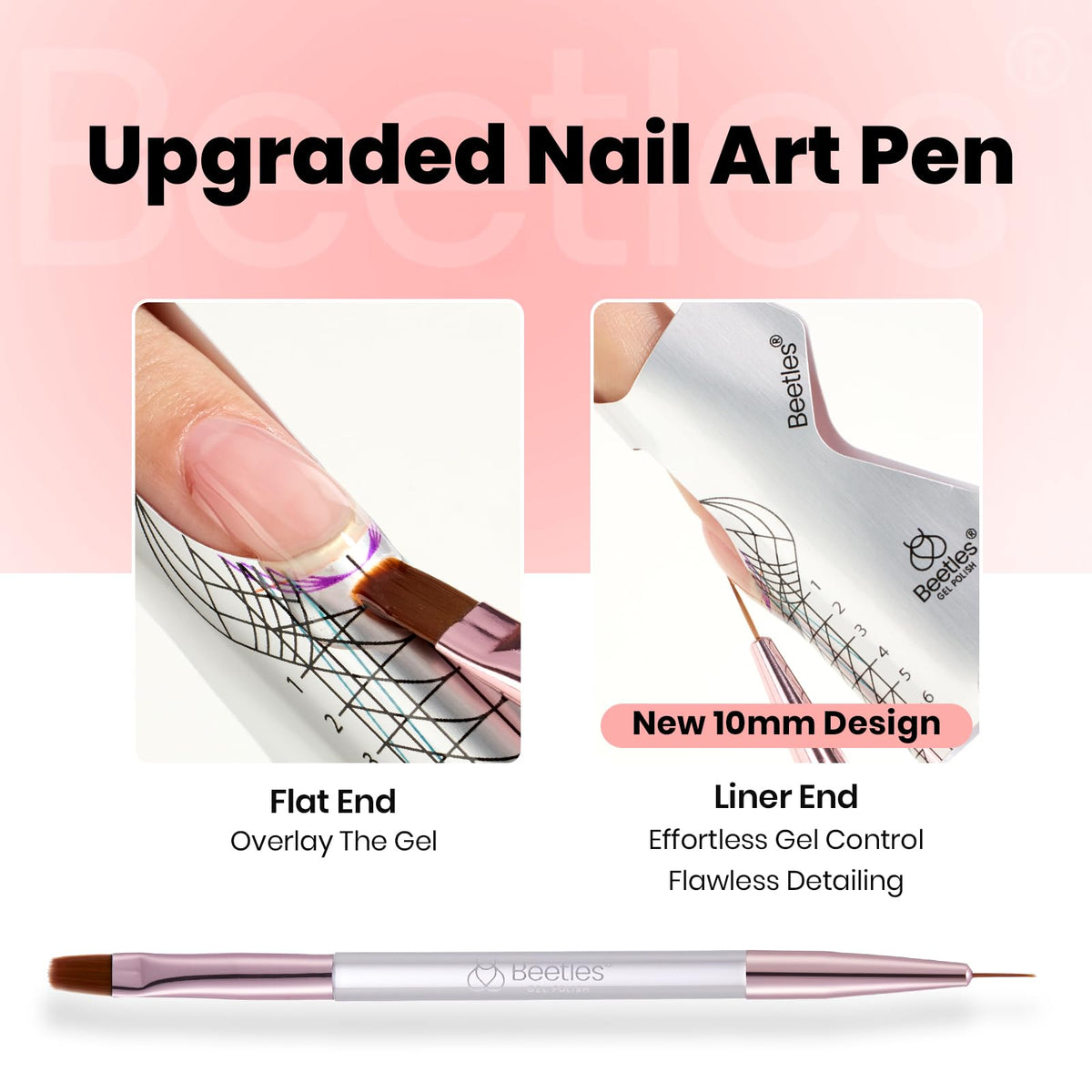 beetles Builder Gel application on nails