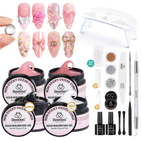 beetles Builder Gel for Nails 8 in 1 Jelly Nude front view