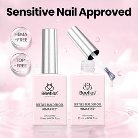 beetles Builder Gel for Nails jelly nude color bottle front view