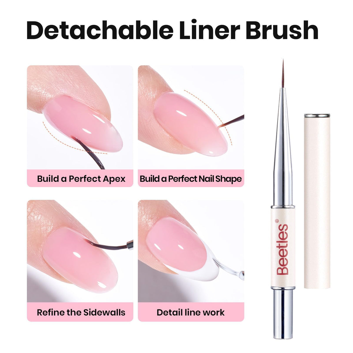 beetles Builder Gel nail brush included