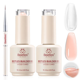 beetles Builder Gel Nail Kit clear gel bottle front view