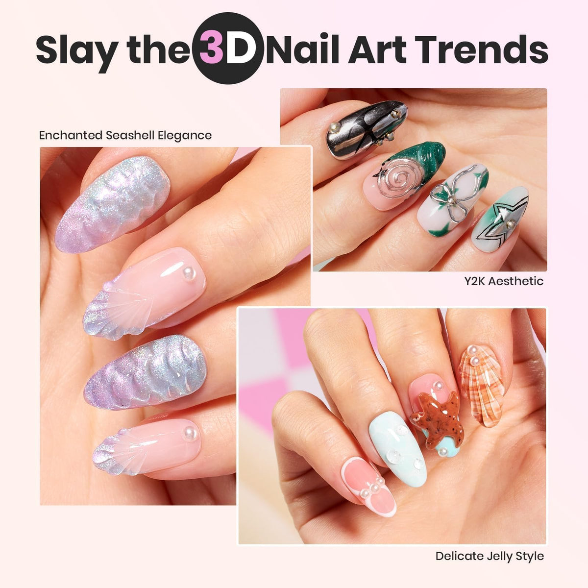 beetles Builder Gel nail models for sculpting