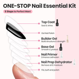 beetles Builder Gel Set components including base coat and top coat bottles