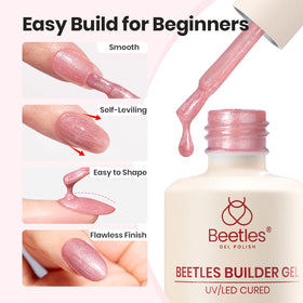 beetles Builder Gel Set displayed with all components