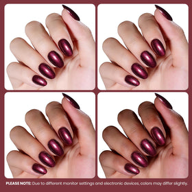 beetles Burgundy Shimmer Gel Polish packaging