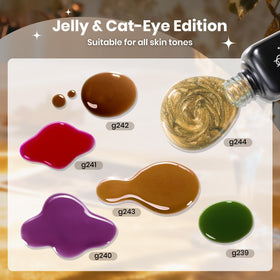 beetles Cat Eye Gel in caramel colour with magnetic tool