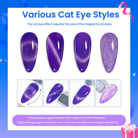 beetles Cat Eye Gel Nail Polish application on nails