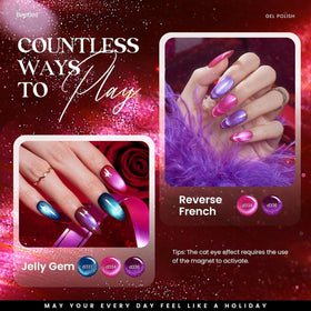 beetles Cat Eye Gel Nail Polish application tools including magnet