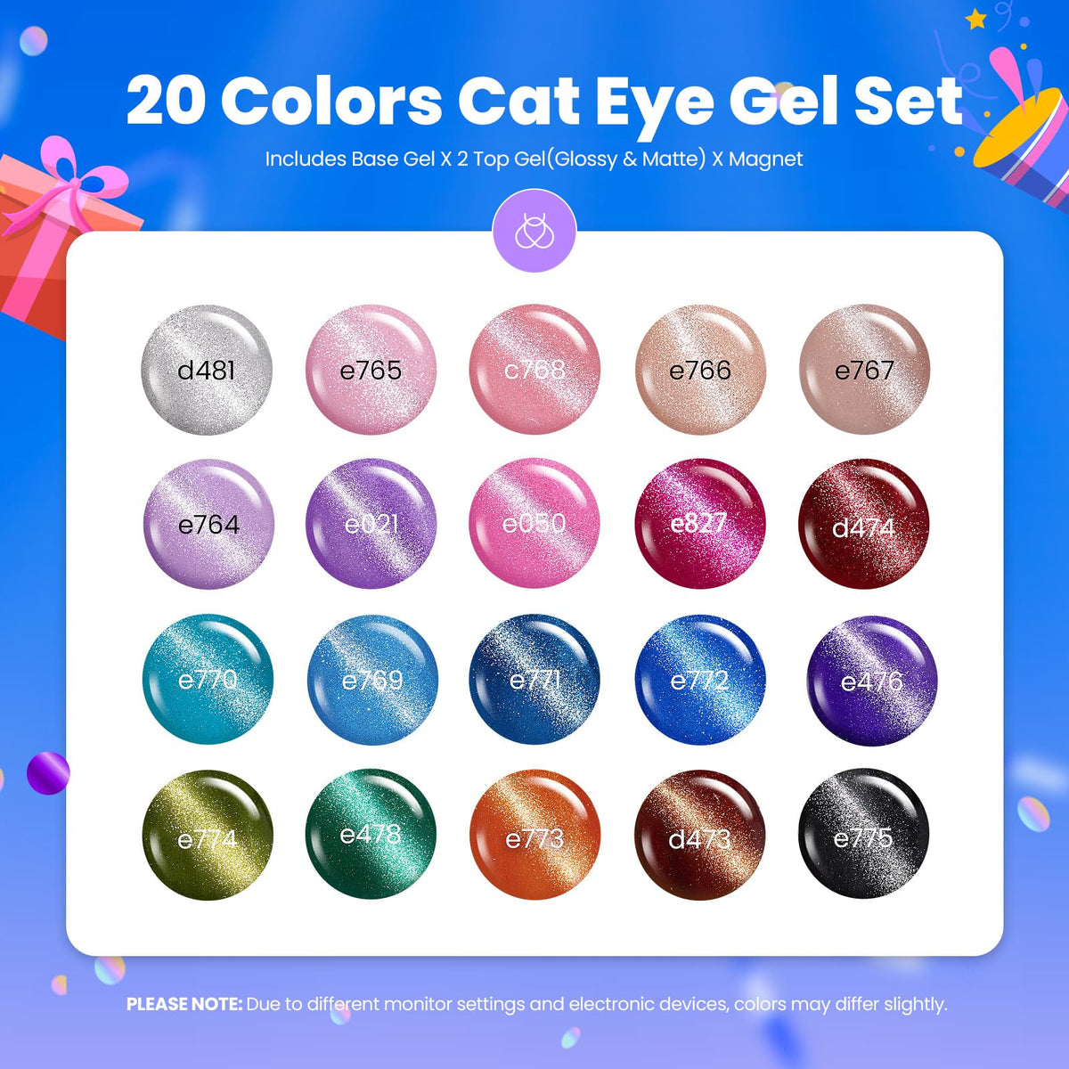 beetles Cat Eye Gel Nail Polish close-up of glossy finish