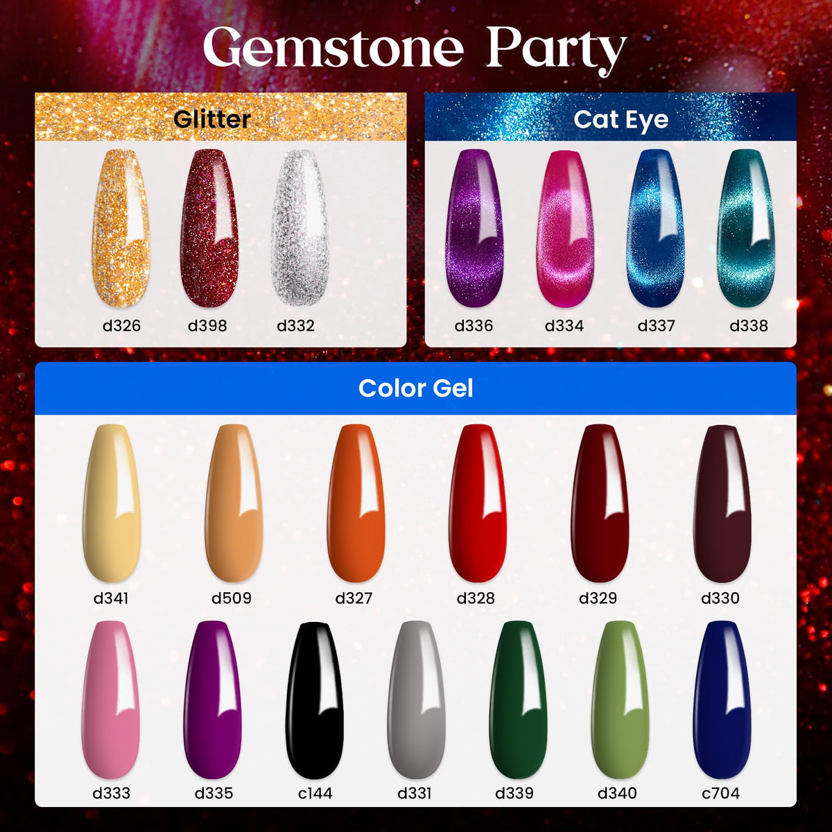 beetles Cat Eye Gel Nail Polish glossy and matte top coats