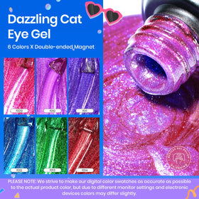beetles Cat Eye Gel Nail Polish in pink shade