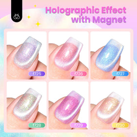 beetles Cat Eye Gel Nail Polish in various lighting conditions