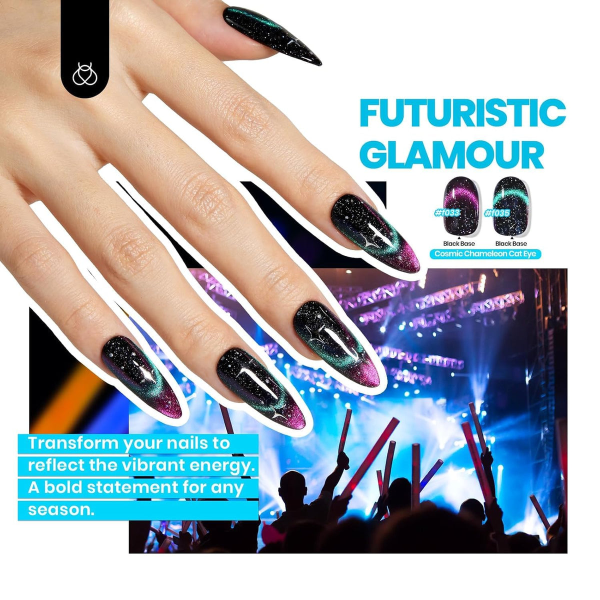 beetles Cat Eye Gel Nail Polish matte pouch