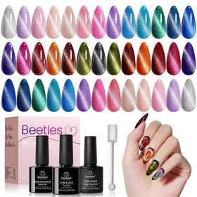 beetles Cat Eye Gel Nail Polish Set with 20 vibrant colours