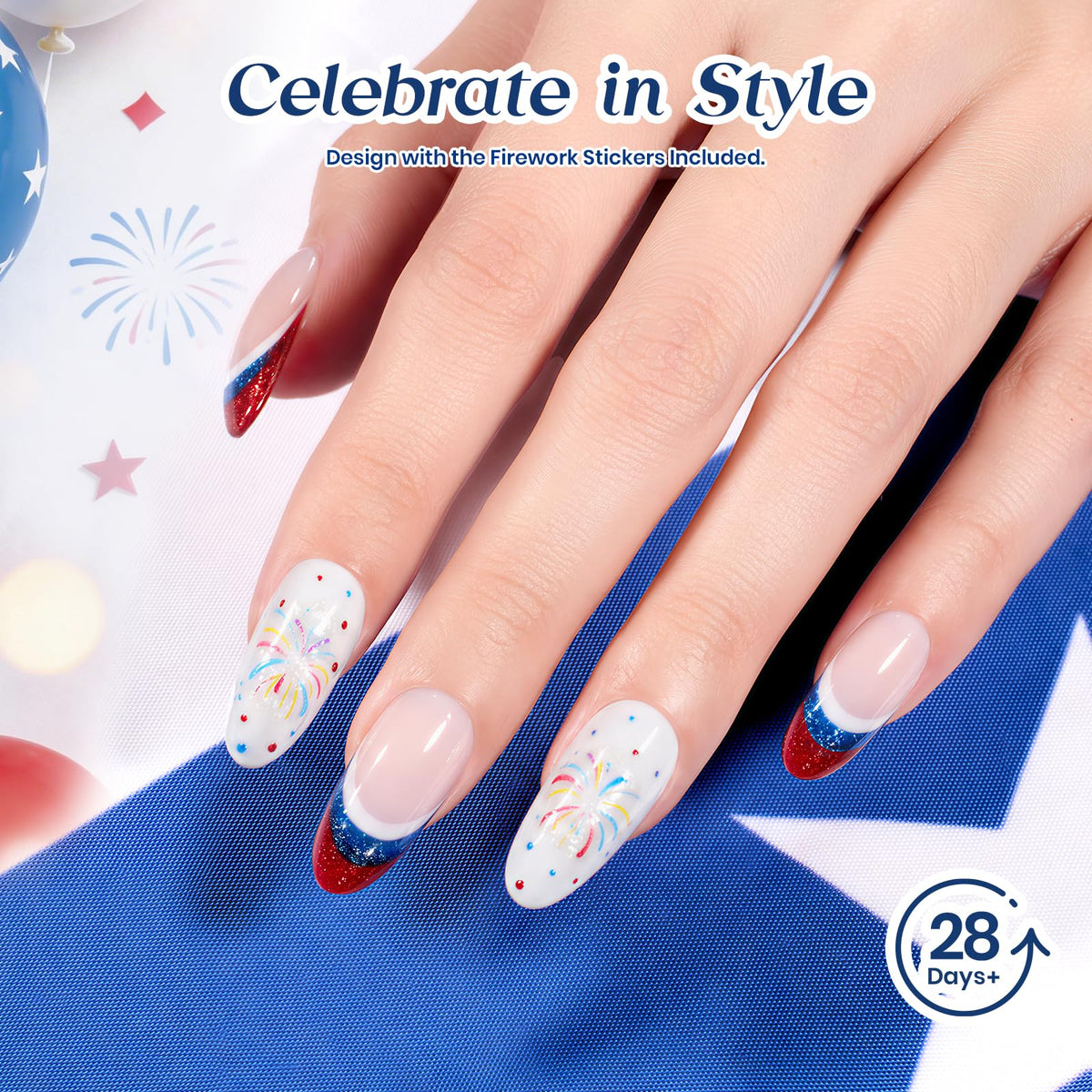 beetles Cat Eye Gel Nail Set rich royal blue polish