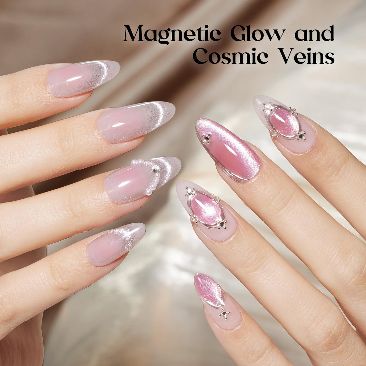 beetles Cat Eye Gel Polish in various pastel shades