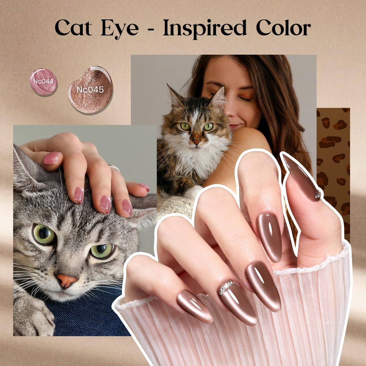 beetles Cat Eye Gel Polish packaging with elegant design