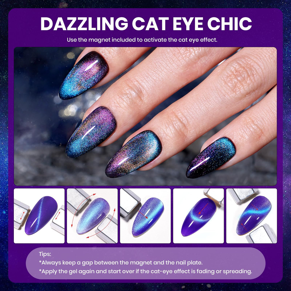 beetles Cat Eye Gel Polish set packaging