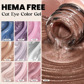 beetles Cat Eye Gel Polish with glossy finish on nails