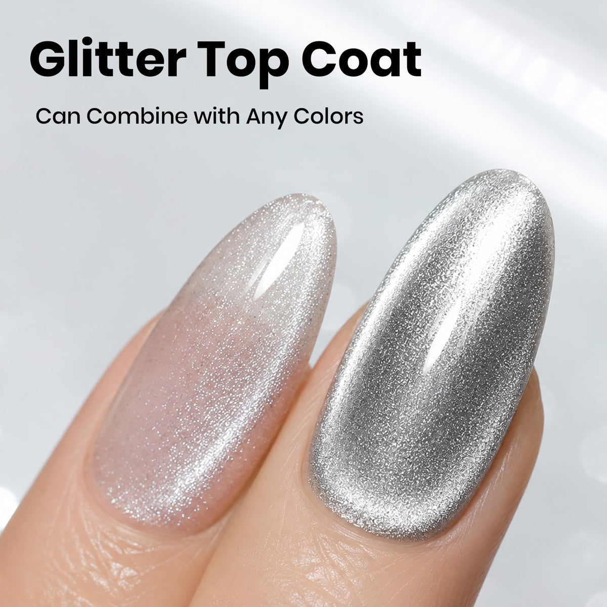 beetles Cat Eye Gel Top Coat 10ml with included magnet