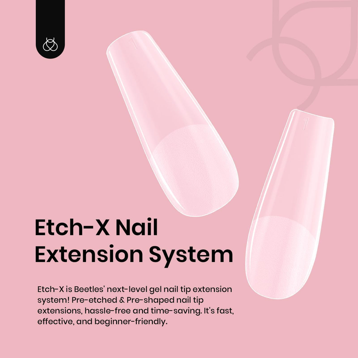 beetles Coffin Long Gel Nail Tips showing durability test