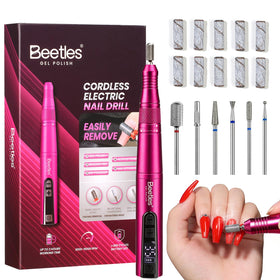 beetles Cordless Nail Drill Kit with USB power cable and drill bits