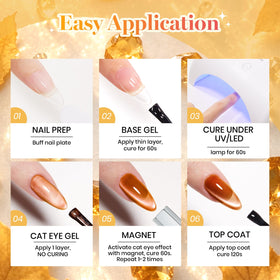 Beetles Fall Cat Eye Gel Polish Set packaging