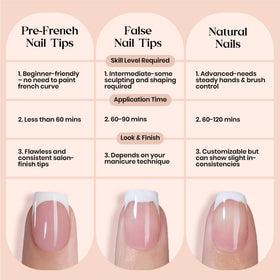 beetles French Tip Press On Nails in a lifestyle setting