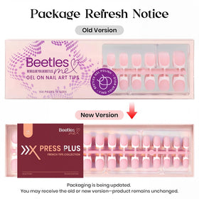 beetles French Tip Press On Nails in various colours