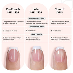 beetles French Tips Press On Nails on hands