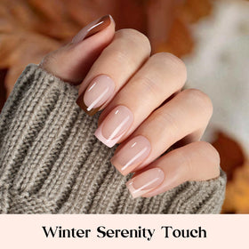 beetles Full French Tip Press On Nails 224 Pcs packaging