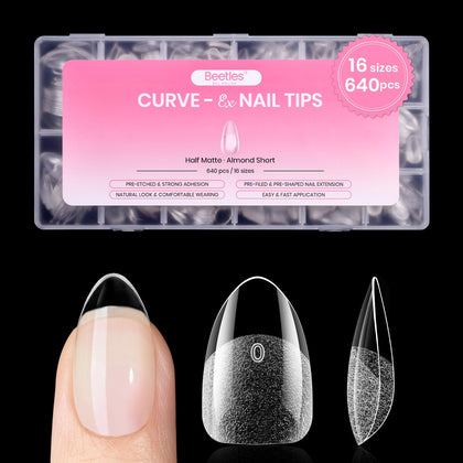 beetles Gel Almond Nail Tips Short 640pcs front view