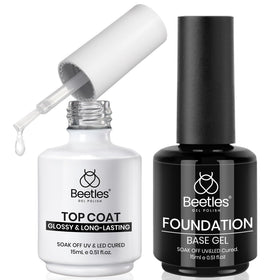 Beetles Gel Base and Top Coat Set 15ml front view