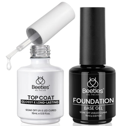 Beetles Gel Base and Top Coat Set 15ml front view