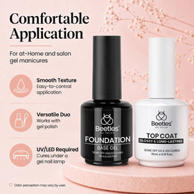Beetles Gel Base and Top Coat Set packaging