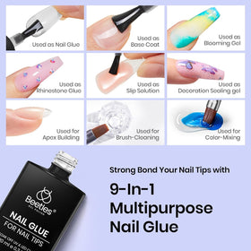 beetles Gel Nail Glue Kit with UV/LED lamp