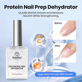 beetles Gel Nail Kit 15ml Protein Nail Prep Dehydrator close-up