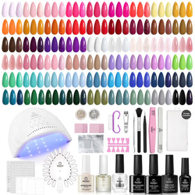 beetles Gel Nail Kit 85 Pcs with UV lamp and tools