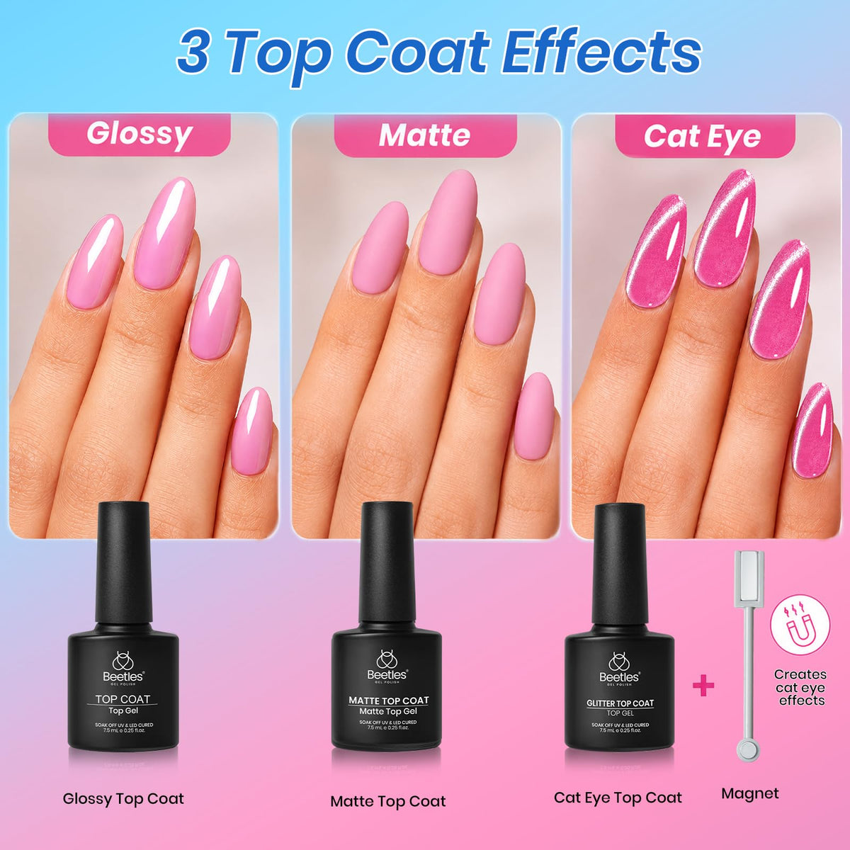 beetles Gel Nail Kit cuticle oil and nail care tools