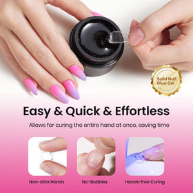 beetles Gel Nail Kit cuticle pusher and stickers