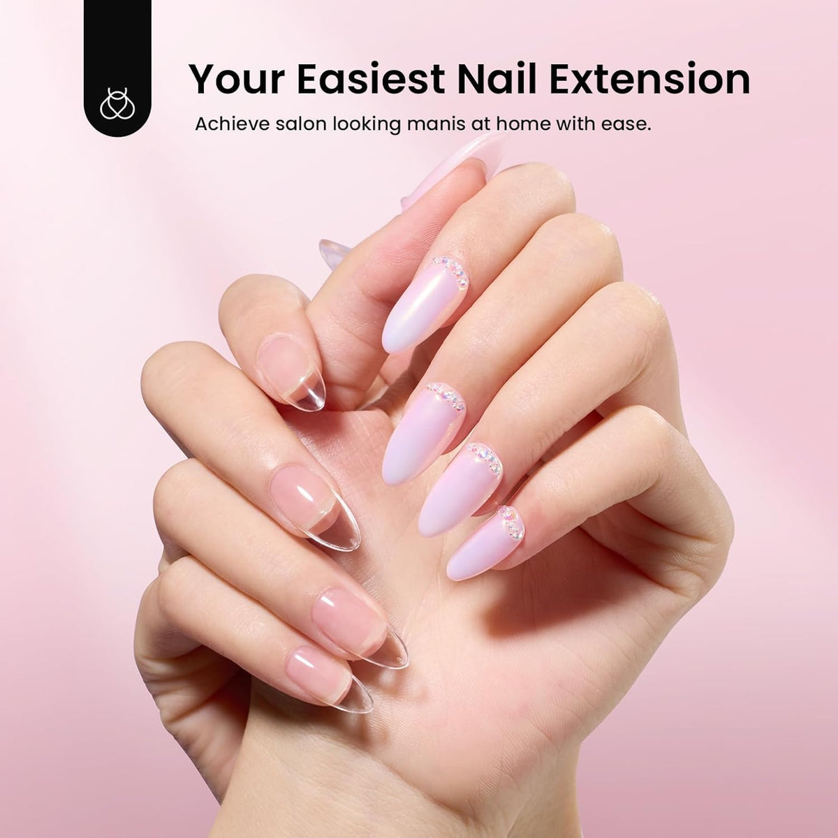 beetles Gel Nail Kit Mini UV Lamp in use