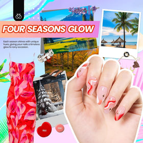 beetles Gel Nail Kit packaging with all components displayed