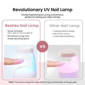 beetles Gel Nail Kit Short Almond packaging display