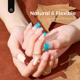 beetles Gel Nail Kit showcasing nail tips and UV lamp setup