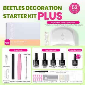 beetles Gel Nail Kit showcasing nail tools and decorations